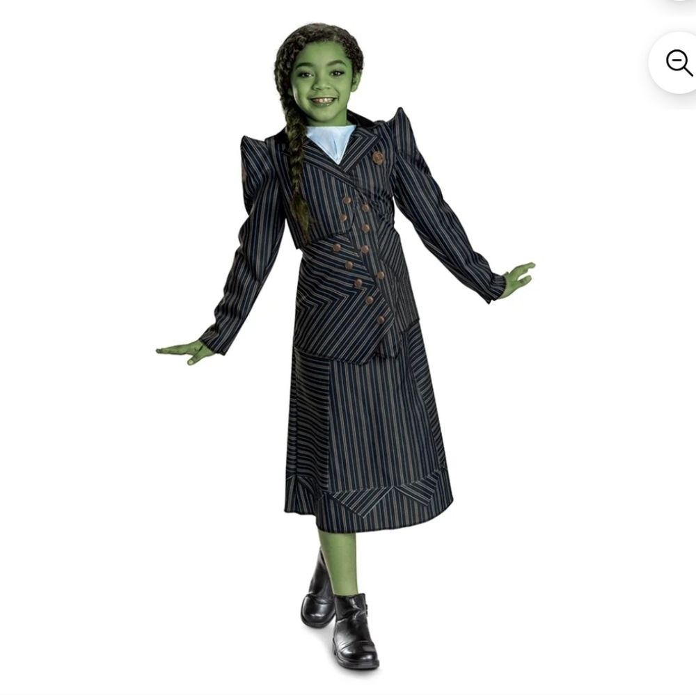 Wicked Elphaba Shiz University Dress Costume, Girls' Medium (7/8)